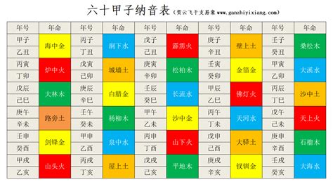 60甲子納音|納音:由來,地支納音,六十甲子,性質吉凶,運用方式,音律關係,總結,